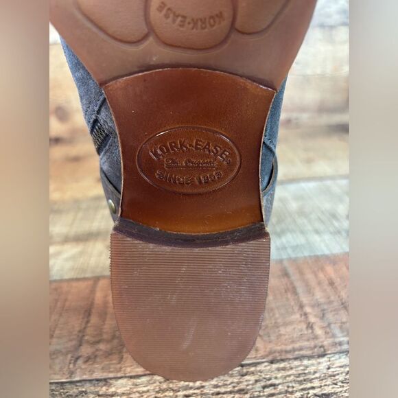 NEW $210 Women's Sz 9 M Kork-ease Kenai Suede Bootie Moto Gray Strap Studded - Picture 6 of 13